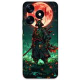 Gramaphone Tecno Spark 10 Pro ile Uyumlu Samuray Desenli Telefon Kılıfı + Ekran Koruyucu - 5822