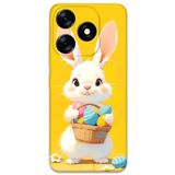 Gramaphone Tecno Spark 10 Pro ile Uyumlu Tavşan Desenli Telefon Kılıfı + Ekran Koruyucu - 5806