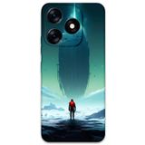 Gramaphone Tecno Spark 10 Pro ile Uyumlu Uzay Desenli Telefon Kılıfı + Ekran Koruyucu - 5864