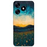 Gramaphone Tecno Spark 10 Pro ile Uyumlu Uzay Desenli Telefon Kılıfı + Ekran Koruyucu - 5871