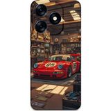 Gramaphone Tecno Spark 10 Pro Uyumlu Araba Desenli Telefon Kılıfı + Ekran Koruyucu - 5759