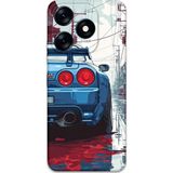 Gramaphone Tecno Spark 10 Pro Uyumlu Araba Desenli Telefon Kılıfı + Ekran Koruyucu - 5761