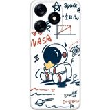 Gramaphone Tecno Spark 10 Pro Uyumlu Astronot Desenli Telefon Kılıfı + Ekran Koruyucu - 5858