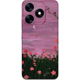 Gramaphone Tecno Spark 10 Pro Uyumlu Çiçek Desenli Telefon Kılıfı + Ekran Koruyucu - 5793