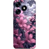 Gramaphone Tecno Spark 10 Pro Uyumlu Çiçek Desenli Telefon Kılıfı + Ekran Koruyucu - 5796