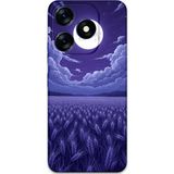 Gramaphone Tecno Spark 10 Pro Uyumlu Çiçek Desenli Telefon Kılıfı + Ekran Koruyucu - 5797