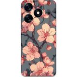 Gramaphone Tecno Spark 10 Pro Uyumlu Çiçek Desenli Telefon Kılıfı + Ekran Koruyucu - 5801