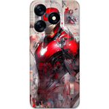 Gramaphone Tecno Spark 10 Pro Uyumlu İronman Desenli Telefon Kılıfı + Ekran Koruyucu - 5828