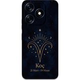 Gramaphone Tecno Spark 10 Pro Uyumlu Koç Burcu Desenli Telefon Kılıfı + Ekran Koruyucu - 5768
