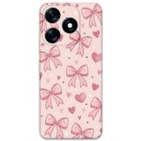 Gramaphone Tecno Spark 10 Pro Uyumlu Kurdele Desenli Telefon Kılıfı + Ekran Koruyucu - 5802