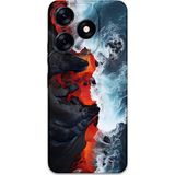 Gramaphone Tecno Spark 10 Pro Uyumlu Mermer Desenli Telefon Kılıfı + Ekran Koruyucu - 5811