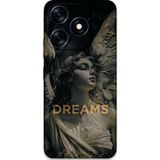 Gramaphone Tecno Spark 10 Pro Uyumlu Retro Desenli Telefon Kılıfı + Ekran Koruyucu - 5832
