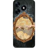 Gramaphone Tecno Spark 10 Pro Uyumlu Retro Desenli Telefon Kılıfı + Ekran Koruyucu - 5836