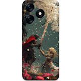 Gramaphone Tecno Spark 10 Pro Uyumlu Retro Desenli Telefon Kılıfı + Ekran Koruyucu - 5838