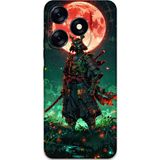 Gramaphone Tecno Spark 10 Pro Uyumlu Samuray Desenli Telefon Kılıfı + Ekran Koruyucu - 5822