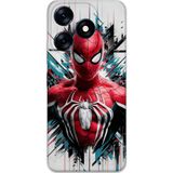 Gramaphone Tecno Spark 10 Pro Uyumlu Spiderman Desenli Telefon Kılıfı + Ekran Koruyucu - 5831