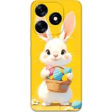 Gramaphone Tecno Spark 10 Pro Uyumlu Tavşan Desenli Telefon Kılıfı + Ekran Koruyucu - 5806