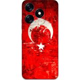 Gramaphone Tecno Spark 10 Pro Uyumlu Türk Bayrağı Desenli Telefon Kılıfı + Ekran Koruyucu - 5847