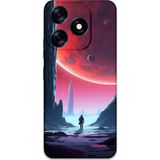 Gramaphone Tecno Spark 10 Pro Uyumlu Uzay Desenli Telefon Kılıfı + Ekran Koruyucu - 5860