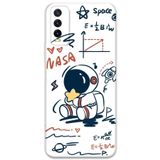 Gramaphone Vivo Y20 ile Uyumlu Astronot Desenli Telefon Kılıfı + Ekran Koruyucu - 5858