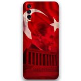 Gramaphone Vivo Y20 ile Uyumlu Atatürk Desenli Telefon Kılıfı + Ekran Koruyucu - 5848