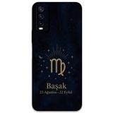 Gramaphone Vivo Y20 ile Uyumlu Başak Burcu Desenli Telefon Kılıfı + Ekran Koruyucu - 5773