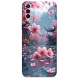 Gramaphone Vivo Y20 ile Uyumlu Çiçek Desenli Telefon Kılıfı + Ekran Koruyucu - 5794