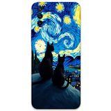 Gramaphone Vivo Y20 ile Uyumlu Kedi Desenli Telefon Kılıfı + Ekran Koruyucu - 5782