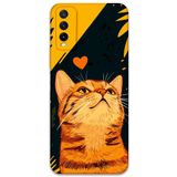 Gramaphone Vivo Y20 ile Uyumlu Kedi Desenli Telefon Kılıfı + Ekran Koruyucu - 5783