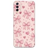 Gramaphone Vivo Y20 ile Uyumlu Kurdele Desenli Telefon Kılıfı + Ekran Koruyucu - 5802