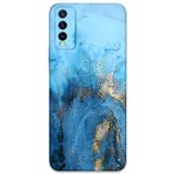 Gramaphone Vivo Y20 ile Uyumlu Mermer Desenli Telefon Kılıfı + Ekran Koruyucu - 5812