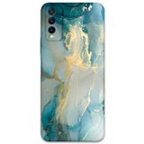 Gramaphone Vivo Y20 ile Uyumlu Mermer Desenli Telefon Kılıfı + Ekran Koruyucu - 5814