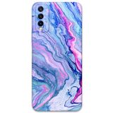 Gramaphone Vivo Y20 ile Uyumlu Mermer Desenli Telefon Kılıfı + Ekran Koruyucu - 5816