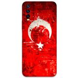 Gramaphone Vivo Y20 ile Uyumlu Türk Bayrağı Desenli Telefon Kılıfı + Ekran Koruyucu - 5847
