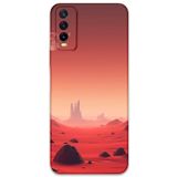 Gramaphone Vivo Y20 ile Uyumlu Uzay Desenli Telefon Kılıfı + Ekran Koruyucu - 5859