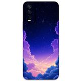 Gramaphone Vivo Y20 ile Uyumlu Uzay Desenli Telefon Kılıfı + Ekran Koruyucu - 5867