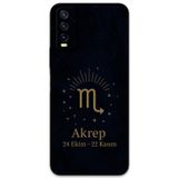 Gramaphone Vivo Y20 Uyumlu Akrep Burcu Desenli Telefon Kılıfı + Ekran Koruyucu - 5775