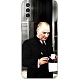 Gramaphone Vivo Y20 Uyumlu Atatürk Desenli Telefon Kılıfı + Ekran Koruyucu - 5850