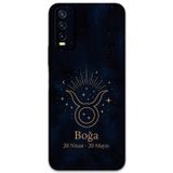 Gramaphone Vivo Y20 Uyumlu Boğa Burcu Desenli Telefon Kılıfı + Ekran Koruyucu - 5769