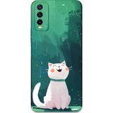 Gramaphone Vivo Y20 Uyumlu Kedi Desenli Telefon Kılıfı + Ekran Koruyucu - 5781