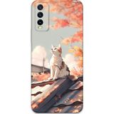 Gramaphone Vivo Y20 Uyumlu Kedi Desenli Telefon Kılıfı + Ekran Koruyucu - 5784