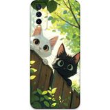 Gramaphone Vivo Y20 Uyumlu Kedi Desenli Telefon Kılıfı + Ekran Koruyucu - 5785