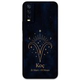 Gramaphone Vivo Y20 Uyumlu Koç Burcu Desenli Telefon Kılıfı + Ekran Koruyucu - 5768