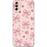 Gramaphone Vivo Y20 Uyumlu Kurdele Desenli Telefon Kılıfı + Ekran Koruyucu - 5802