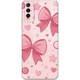 Gramaphone Vivo Y20 Uyumlu Kurdele Desenli Telefon Kılıfı + Ekran Koruyucu - 5803