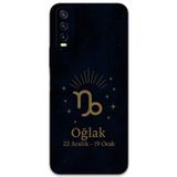 Gramaphone Vivo Y20 Uyumlu Oğlak Burcu Desenli Telefon Kılıfı + Ekran Koruyucu - 5777