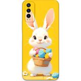 Gramaphone Vivo Y20 Uyumlu Tavşan Desenli Telefon Kılıfı + Ekran Koruyucu - 5806