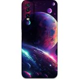 Gramaphone Vivo Y20 Uyumlu Uzay Desenli Telefon Kılıfı + Ekran Koruyucu - 5862