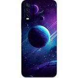 Gramaphone Vivo Y20 Uyumlu Uzay Desenli Telefon Kılıfı + Ekran Koruyucu - 5866