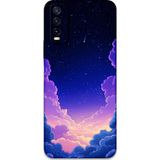 Gramaphone Vivo Y20 Uyumlu Uzay Desenli Telefon Kılıfı + Ekran Koruyucu - 5867